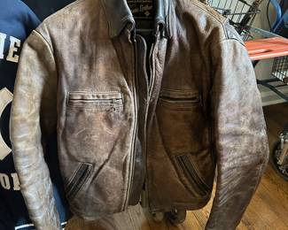 Leather Bomber Jacket