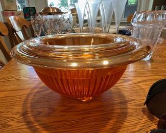 Carnival Glass Nested Mixing Bowls