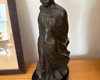 Vintage Bronze Woman Statue