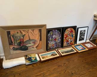 Paintings, Pictures, Framed Needlepoint