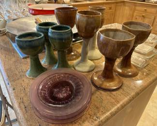 Pottery, Amethyst Plates