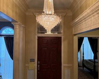 Waterford Chandelier in Foyer