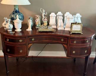Kidney Shaped Inlaid Desk