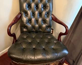 Bradington Young Queen Anne Leather Armchair