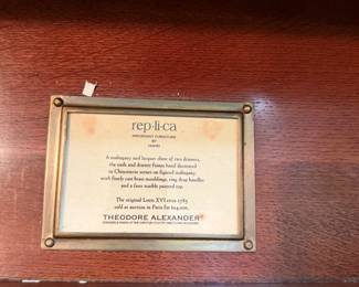Theodore Alexander Commode Info
