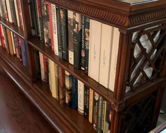 Chinese Chippendale Bookcase and Books