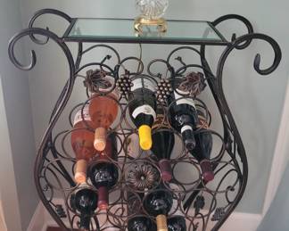 Black Metal Wine Rack ( wine not Included)