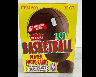 Lot 8174 Fleer Basketball Player Photo Cards 1990 5th Anniversary Edition Item 500 36 Count