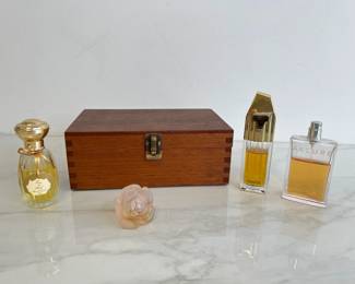 Lot 8098 Vintage Perfume Bottles Givenchy Annick Goutal Chanel Daum