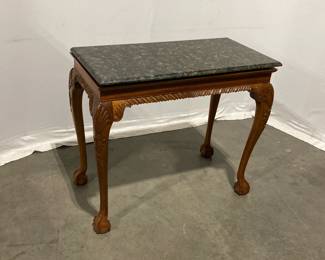 Lot 8670 Marble Top Console Table