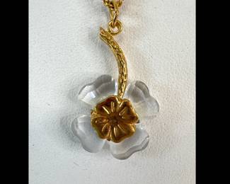 Lot 8151 Swarovski Crystal Clover Necklace