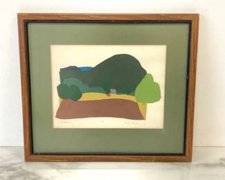 Lot 8072 Our House by Katy Fidler Silkscreened Print Art