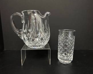 Lot 7939 Waterford Crystal Pitcher 12 oz. Tumbler