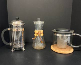 Lot 8201 CoffeeTea Presses Pour Over Coffee Maker