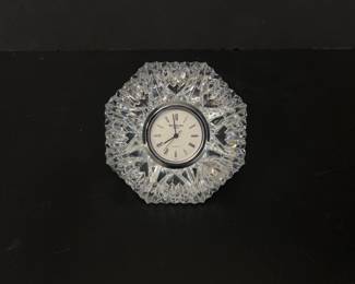 Lot 7927 Vintage Waterford Classic Lismore Diamond DeskTable Clock