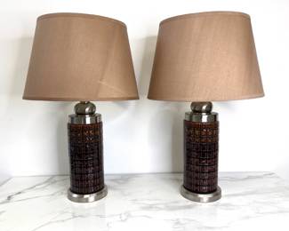 Lot 8037 Pair Table Lamps