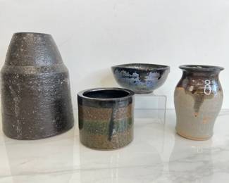 Lot 8100 Studio Pottery Bowls Vases