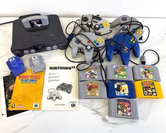 Lot 8003 Nintendo 64 Game Console AccessoriesGames