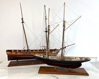 Lot 8014 Wooden Plastic Model Ships Benjamin Latham