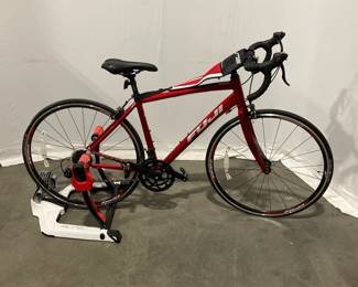 Lot 8667 Advanced Sports Fuji Racing Bike and Trainer Stand