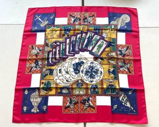 Lot 7066 Vintage Hermes Silk Scarf