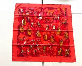 Lot 7070 Vintage Hermes Silk Scarf