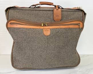Lot 7979 Vintage Hartmann Garment Bag Tweed Leather