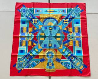 Lot 7065 Vintage Hermes Silk Scarf