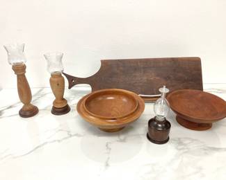 Lot 7984 Vintage Hand Turned Wood Pieces