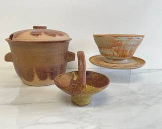 Lot 8090 Studio Pottery Covered Casserole More