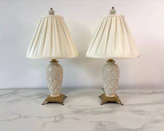 Lot 8124 Lennox Buttons and Bows Collection Lamps