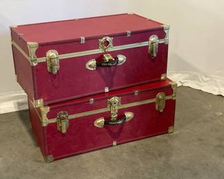 Lot 8695 2 Concourse Steamer Trunks