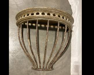 Lot 8646 Metal Frame Wall Mounted Console Table