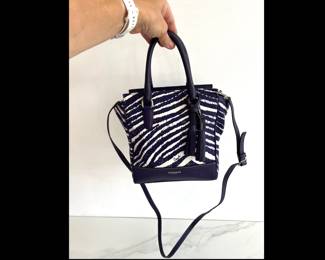 Lot 8142 Coach Purple Zebra Handbag Purse