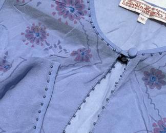 Zandra Rhodes pale lavender duster
