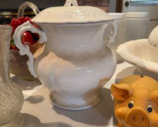 Antique Ironstone Slop Bucket