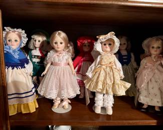 Variety of Effanbee dolls