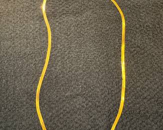 14kt Herringbone gold chain