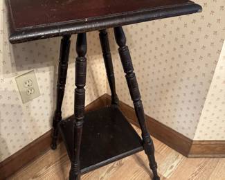 Antique square parlor table