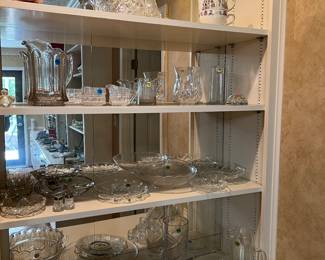 Crystal and tea pots