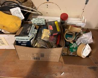 Misc. garage hardware, etc.