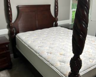 Elegant double bed.