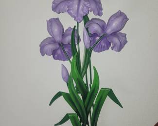 Iris wall décor 