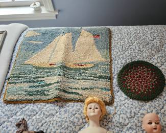 Sailboat Latch-Hook Rug