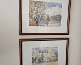 Framed Watercolor Paintings