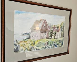 Framed Watercolor Painting