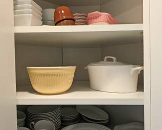 Plates, Tea Cups, Mixing Bowls, Serving Bowls