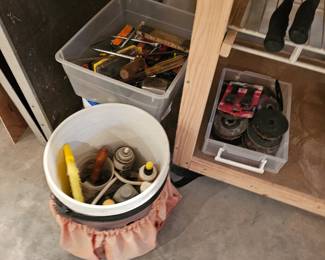 Bucket of Assorted Tools