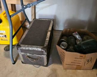 Gas Can yellow, Foot Locker, Box of Goodies