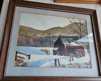 Framed Print Winter Scene